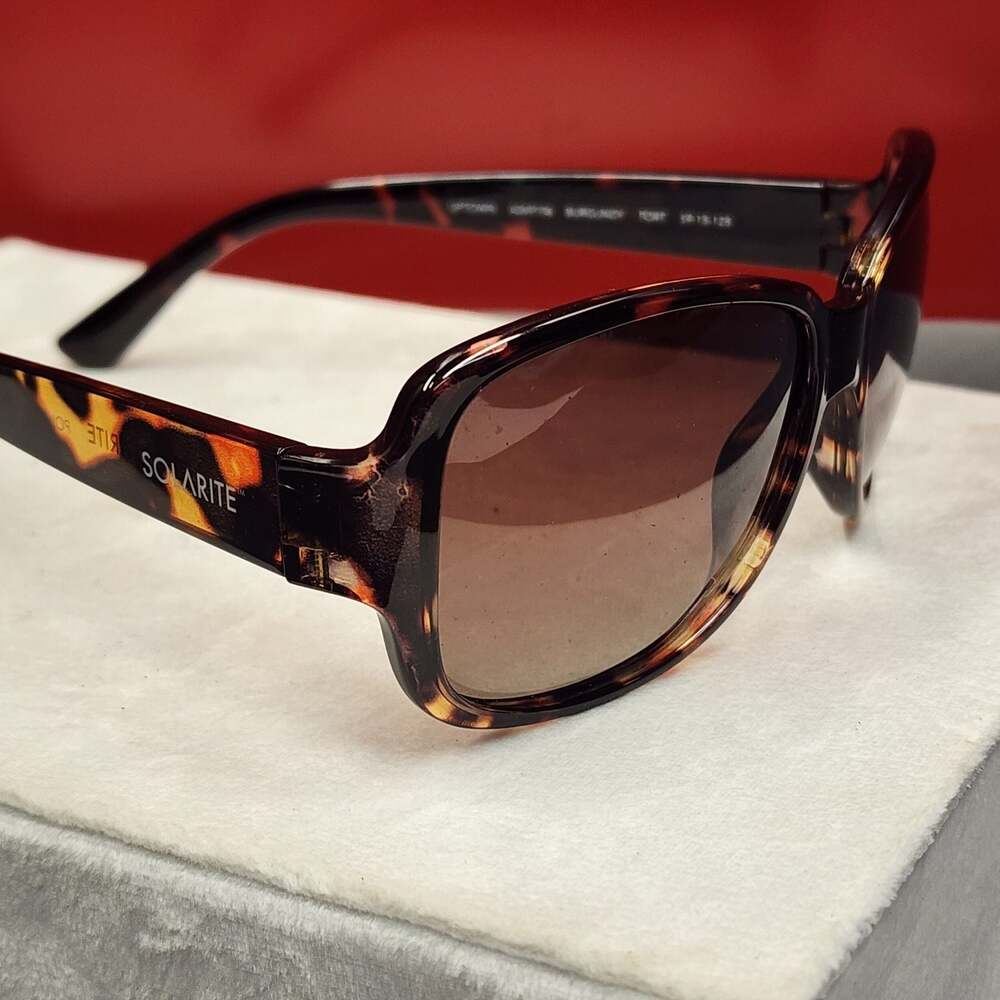 Solarite Uptown Polarized Tortoise Shell Brown Gradient Sunglasses